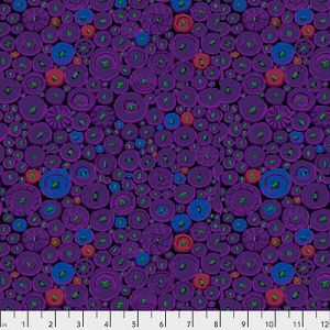 Kaffe Fassett Collective: Button Mosaic Purple (per 1/4 metre) | 