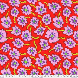 Brandon Mably Fabric Camo Flower Red (per 1/4 metre) | 