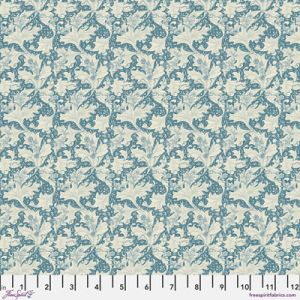 William Morris Emery Walker Fabric: Small Wallflower Blue | 