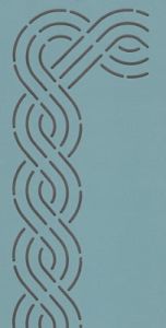 Quilt Stencil  1.5' Double Cable Border | 