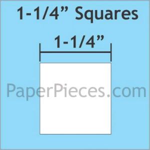 English Paper Piecing  Square 1 1/4' 100 pieces | 