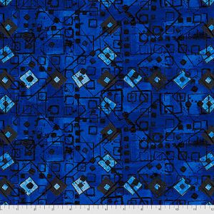 Free Spirit Game Day fabric: Backgammon Blue (per 1/4 metre) | 