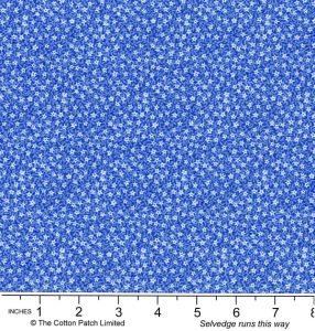 Country Cuttings Fabrics Starflower Blue | 