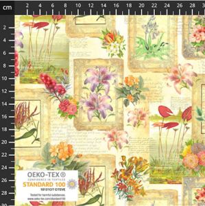 Herbarium Fabric: Flowers | 