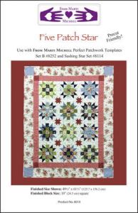 Marti Michell Quilt Pattern Five Patch Star | 