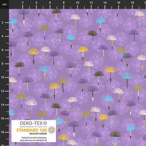 Spread the Seeds fabrics: Dandelion Seed Heads Lilac | 