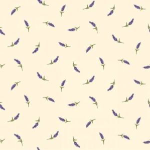 Lavender Sachet fabric: Buds Cream (per 1/4 metre) | 