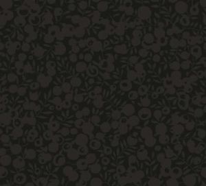 Liberty Wiltshire Shadow Fabric: Black (per 1/4 metre) | 