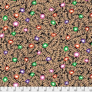 Kaffe Fassett Collective: Moss Flower Ochre (per 1/4 metre) | 