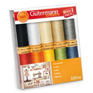 Gutermann Natural Cotton 50 Thread: Pack of 10 | 