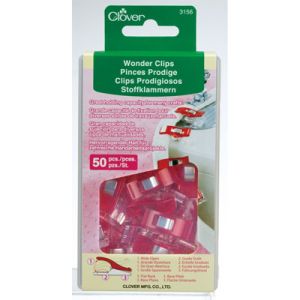 Clover Wonder Clips Red (50 per pack) | 