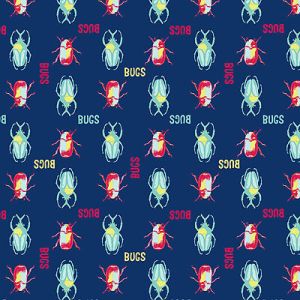 Explore the Tropics: Bugs Navy (per 1/4 metre) | 