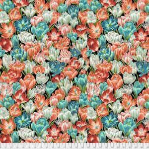 Neddy's Meadow Fabric: Crocuses Mint (per 1/4 metre) | 