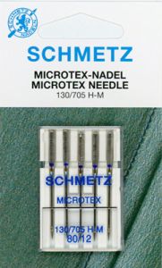 Schmetz Microtex Sewing Machine Needles Size 80/12 | 