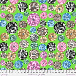 Kaffe Fassett Fabric Disks Lime (per 1/4 metre) | 