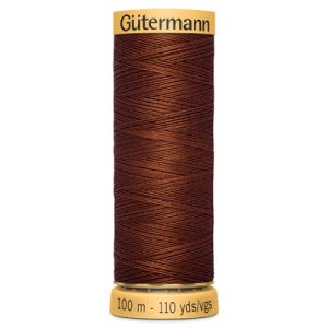 Gutermann Natural Cotton 50 Weight Thread 100m 1833 Brick | 