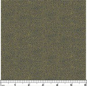 Christmas Essentials Fabric Pin Dot metallic gold on charcoal (per 1/4 metre) | 