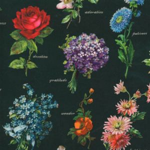 Flea Market Fresh Fabric: Botanicals Hunter (per 1/4 metre) | 