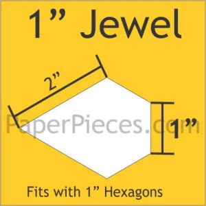 English Paper Piecing  Jewel 1' 75 pieces | 