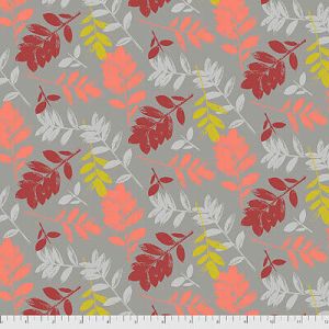 Mod Cloth Fabric: ZZ Leaf Fire (per 1/4 metre) | 