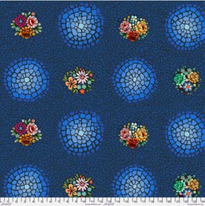 Murano Fabric: Lorenzo Marine (per 1/4 metre) | 