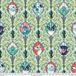 Tula Pink Besties Fabric: Puppy Dog Eyes Bluebell (per 1/4 metre) | 