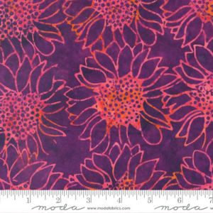 Bonfire Batik fabric: Flowers Mum (per 1/4 metre) | 