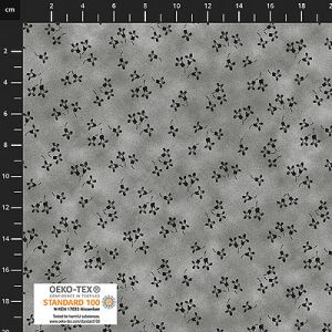 Quilters Coordinates fabric: Falling Flowers Grey (per 1/4 metre) | 