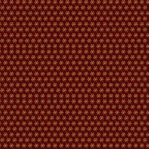 Hello Fall Fabric: Five Petal Flower Red (per 1/4 metre) | 