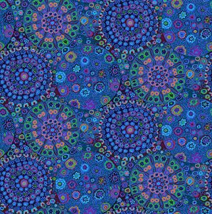 Kaffe Fassett Collective 108" Quilt Back Fabric: Millefiore Blue | 