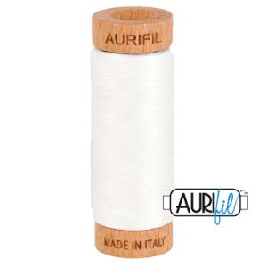 Aurifil 80 Cotton Thread 2021 Natural White 274m | 