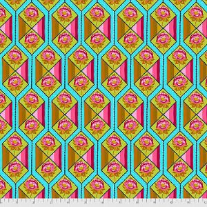 Bright Eyes Fabric: Facets Aqua (per 1/4 metre) | 