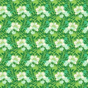 True Kisses fabric: Smitten Emerald (per 1/4 metre) | 