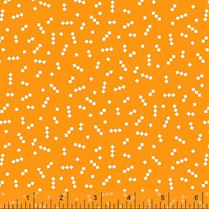 Posy Fabric: Mod Star Orange (per 1/4 metre) | 