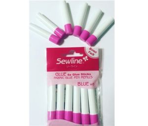 Sewline Fabric Glue Pen Blue Refills 6 Pack | 