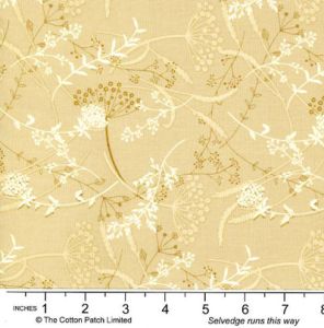 Linen Closet fabric: Flower Stripe Cream (per 1/4 metre) | 