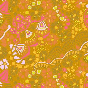 Alison Glass Between fabric: Begin Gold (per 1/4 metre) | 