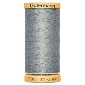 Gutermann Natural Cotton 50 Weight Thread 250m Blue Grey 6206 | 