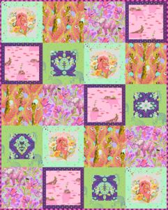 Tula Pink Everglow Fat Quarter Accent Quilt Kit | 