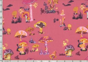 Free Spirit Designers Fabric: Beautiful Mushroom Lipstick (per 1/4 metre) | 