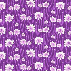 Sun Valley Fabric: Desert Blooms Purple (per 1/4 metre) | 