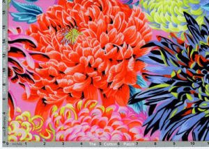 Philip Jacobs Fabric Japanese Chrysanthemum Contrast (per 1/4 metre) | 