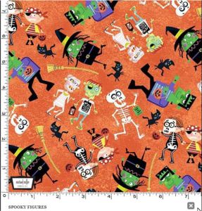 Haunted House fabric: Spooky Figures | 