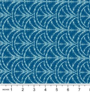 Broderi fabric: Kaskad Sky (per 1/4 metre) | 