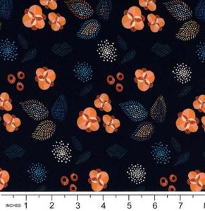 Broderi fabric: Flowers Night (per 1/4 metre) | 