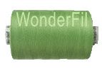 Konfetti Thread: 50wt 3 ply 100% Cotton. 1000m Spool Yellow/Green | 