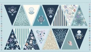 Ocean Pearls 60cm Bunting panel | 