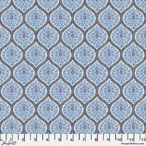 A Celebration of Sanderson fabric: Madurai Small Indigo (per 1/4 metre) | 