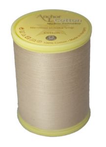 Coats Anchor Cotton Machine Embroidery Thread: No. 388 Medium Ecru 50 weight 1126m | 