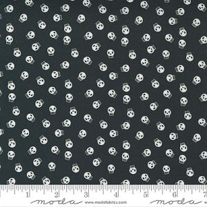 Halloween fabric: Skulls Midnight (per 1/4 metre) | 